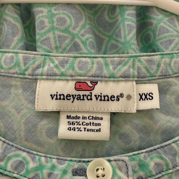 Vineyard Vines Long Sleeve Popover Babydoll Top - Picture 7 of 7